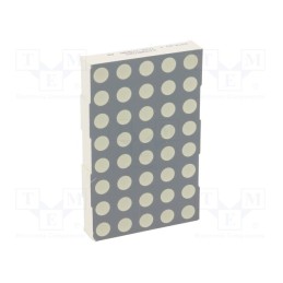 1 pcs x KINGBRIGHT ELECTRONIC - TC24-11SRWA - Display: LED, matrix, 5x8, red, 8÷26mcd, cathode, 60.8x38mm