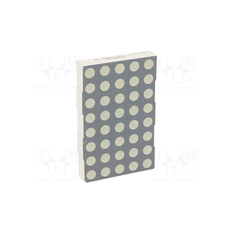 1 pcs x KINGBRIGHT ELECTRONIC - TC24-11SRWA - Display: LED, matrix, 5x8, red, 8÷26mcd, cathode, 60.8x38mm