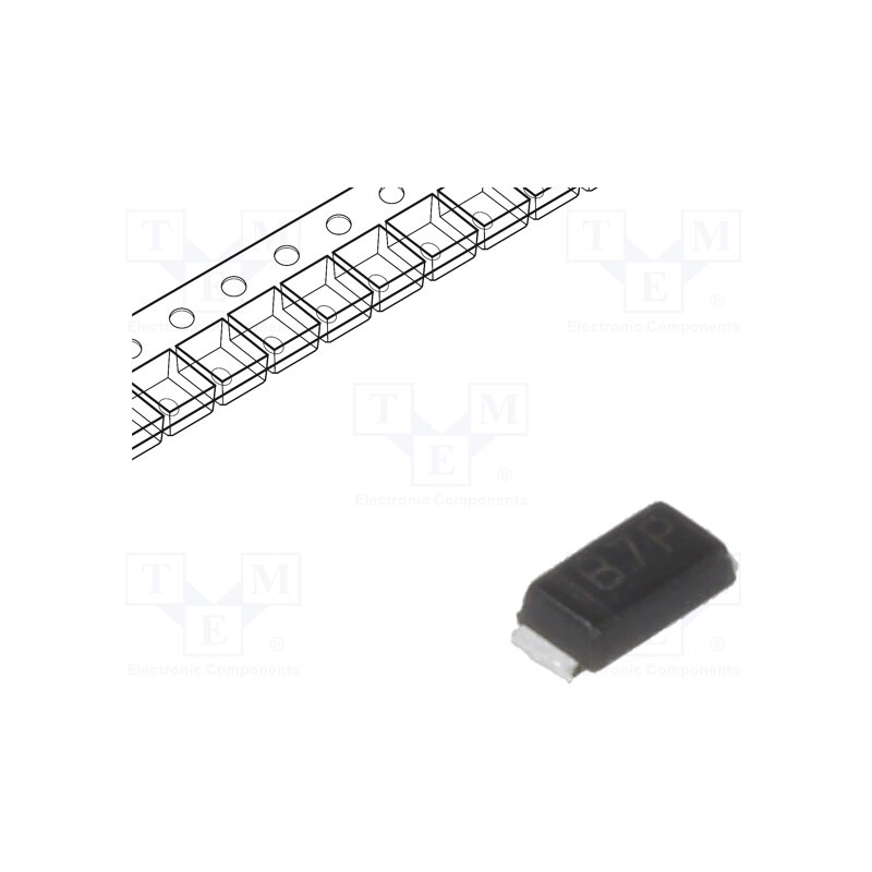5 pcs x TAIWAN SEMICONDUCTOR - SS14M RS - Diode: Schottky rectifying, SMD, 40V, 1A, microSMA,