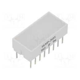 1 pcs x BROADCOM (AVAGO) - HLMP-2685 - LED backlight, red, Lens: white,diffused, λd: 626nm, 22÷80mcd