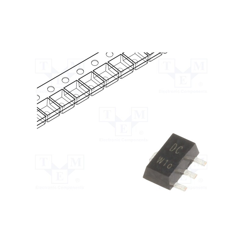 3 pcs x NEXPERIA - BF620,115 - Transistor: NPN, bipolar, 300V, 50mA, SC62,SOT89