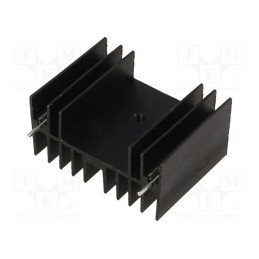 2 pcs x STONECOLD - RAD-DY-KY/3 - Heatsink: moulded, TO220,TO247, black, L: 30mm, W: 40mm, H: 20mm