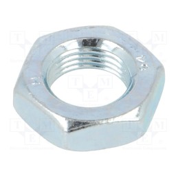 100 pcs x BOSSARD - 1141546 - Nut, hexagonal, M12, 1, steel, Plating: zinc, H: 6mm, 19mm, BN 1207