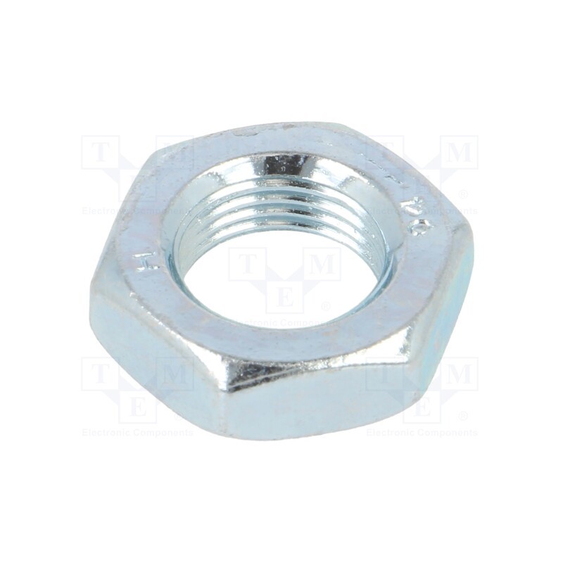 100 pcs x BOSSARD - 1141546 - Nut, hexagonal, M12, 1, steel, Plating: zinc, H: 6mm, 19mm, BN 1207