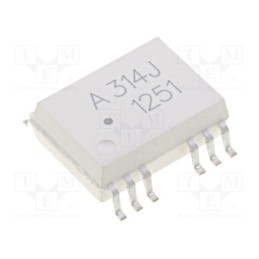 1 pcs x BROADCOM (AVAGO) - HCPL-314J-000E - Optocoupler, SMD, Ch: 2, OUT: IGBT driver, 5kV, SO16, 25kV/μs