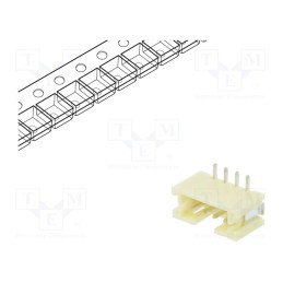 1000 pcs x JST - B4B-PH-SM4-TBT (LF)(SN) - Socket, wire-board, male, PH, 2mm, PIN: 4, pick and place, SMT, 100V