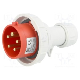 1 pcs x PAWBOL - B.1903 - Connector: AC supply 3-phase, plug, male, 16A, 400VAC, IEC 60309