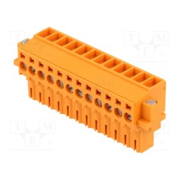 1 pcs x WEIDMu00dcLLER - 1606740000 BL 3.50/12/180F SN OR BX - Pluggable terminal block, 3.5mm, ways: 12, straight, plug, female