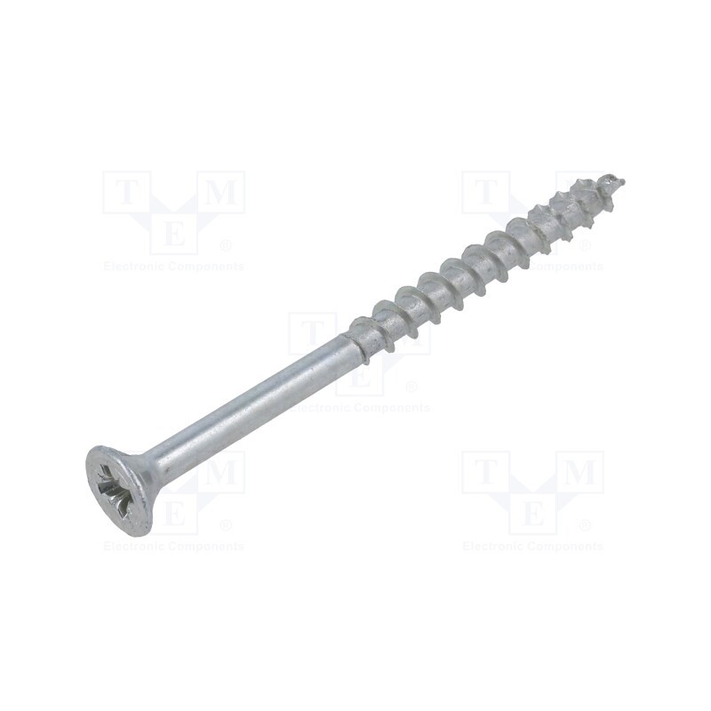100 pcs x BOSSARD - 1347691 - Screw, for wood, 6x80, Head: countersunk, Pozidriv, PZ3, zinc, SPAX®