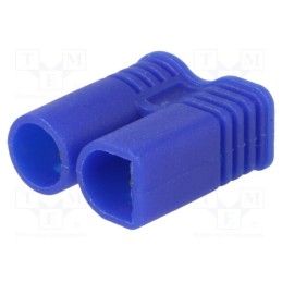 1 pcs x AMASS - EC2-M - Plug, DC supply, EC2, male, PIN: 2, for cable, soldering, blue, 15A