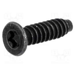 100 pcs x FISCHER ELEKTRONIK - KN3041 SLS 30X12 SCHWARZ - Screw, 3x12, Head: countersunk, Torx®, steel, black finish