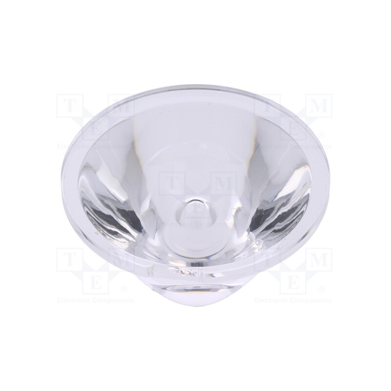 1 pcs x LEDIL - F12985_CRYSTAL-MINE - LED lens, round, plexiglass PMMA, transparent, 3÷7°, H: 27.4mm