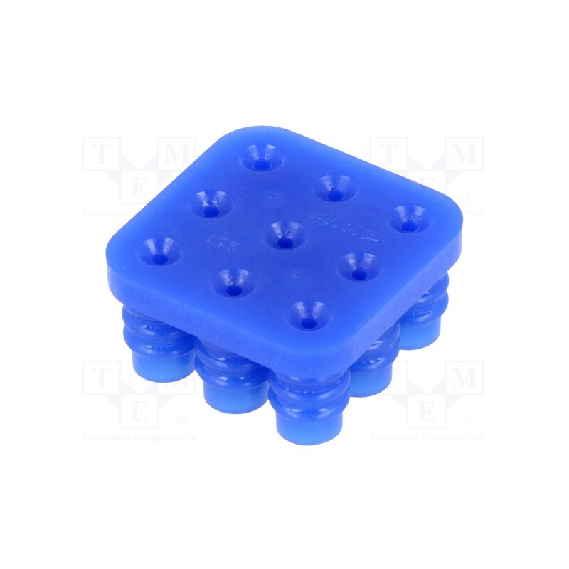 1 pcs x TE Connectivity - 794278-1 - Gasket for wire, Universal MATE-N-LOK, 6.35mm, PIN: 9, Layout: 3x3