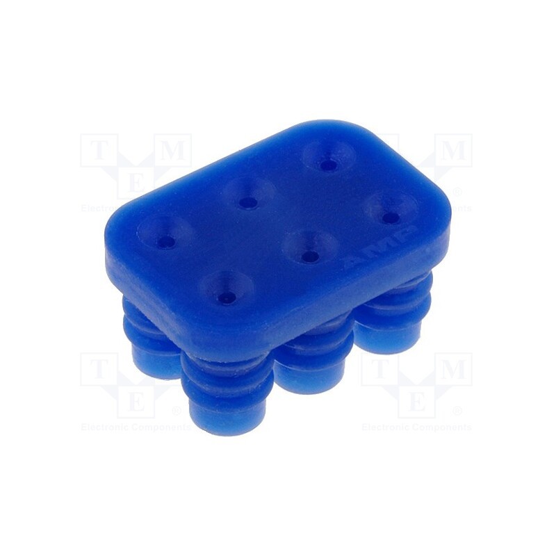 1 pcs x TE Connectivity - 794276-1 - Gasket for wire, Universal MATE-N-LOK, 6.35mm, PIN: 6, Layout: 2x3