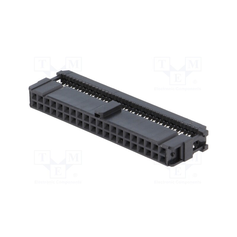 1 pcs x TE Connectivity - 1658621-9 - Plug, IDC, female, PIN: 40, IDC, for ribbon cable, 1.27mm, black