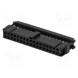 1 pcs x TE Connectivity - 1658621-8 - Plug, IDC, female, PIN: 34, IDC, for ribbon cable, 1.27mm, black