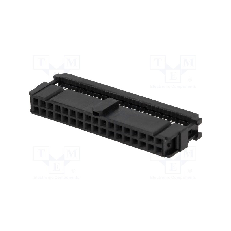 1 pcs x TE Connectivity - 1658621-8 - Plug, IDC, female, PIN: 34, IDC, for ribbon cable, 1.27mm, black