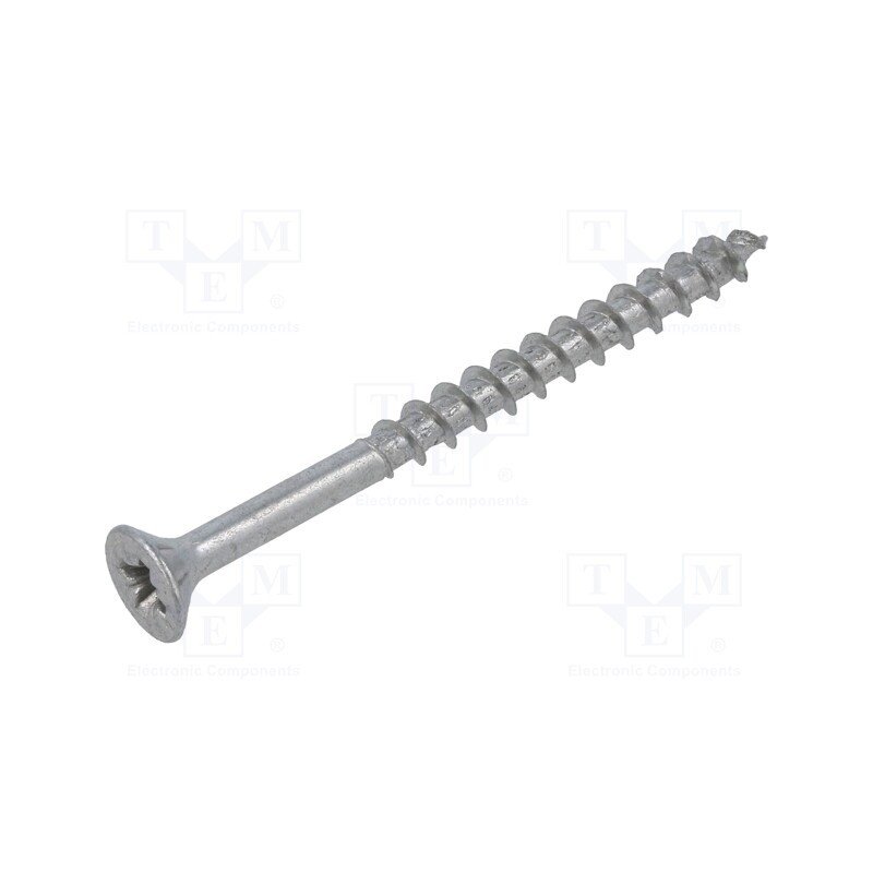 100 pcs x BOSSARD - 1347489 - Screw, for wood, 4x50, Head: countersunk, Pozidriv, PZ2, zinc, SPAX®