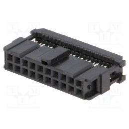 1 pcs x TE Connectivity - 1658621-4 - Plug, IDC, female, PIN: 20, IDC, for ribbon cable, 1.27mm, black