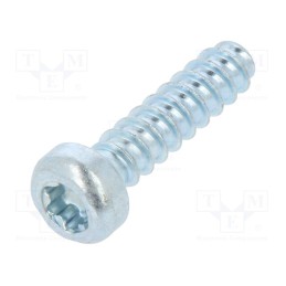 100 pcs x BOSSARD - 3304815 - Screw, for plastic, 3x12, Head: cheese head, Torx® PLUS, 10IP, zinc
