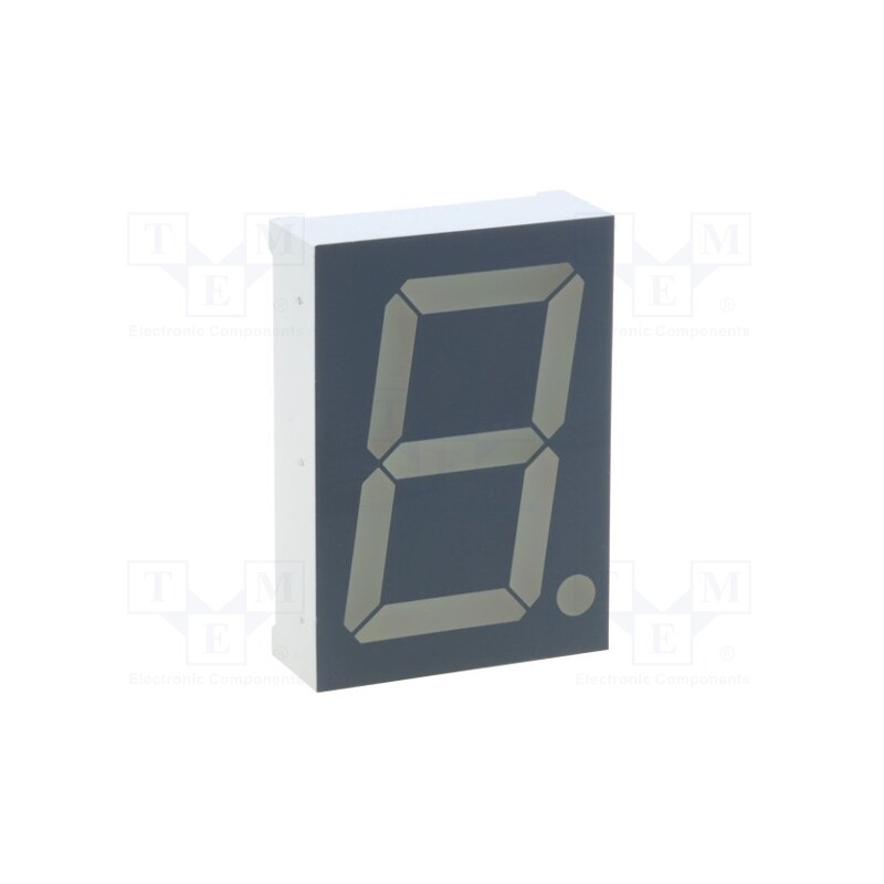 1 pcs x KINGBRIGHT ELECTRONIC - SA15-11PBWA-A - Display: LED, 7-segment, 38.1mm, 1.5', No.char: 1, blue, 8÷33.3mcd