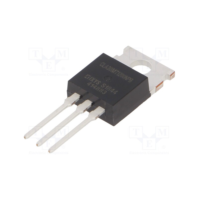 1 pcs x IXYS - CLA30MT1200NPB - Triac, 1.2kV, 15A, TO220AB, Igt: 40/60mA, Ifsm: 145A