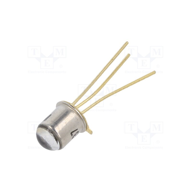 1 pcs x NTE Electronics - NTE3037 - Phototransistor, TO18, 4.69mm, 40V, Front: convex, 150mW, t(on): 2us