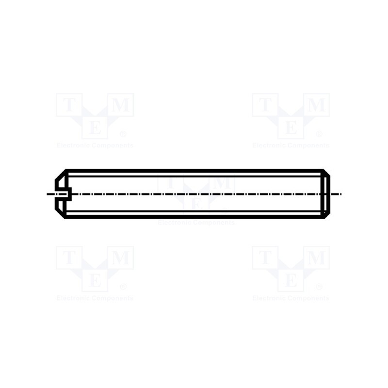 100 pcs x BOSSARD - 1435795 - Screw, M4x22, 0.7, Head: without head, slotted, 0,6mm, steel, zinc