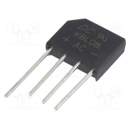 2 pcs x DC COMPONENTS - KBL08 - Bridge rectifier: single-phase, Urmax: 800V, If: 4A, Ifsm: 125A