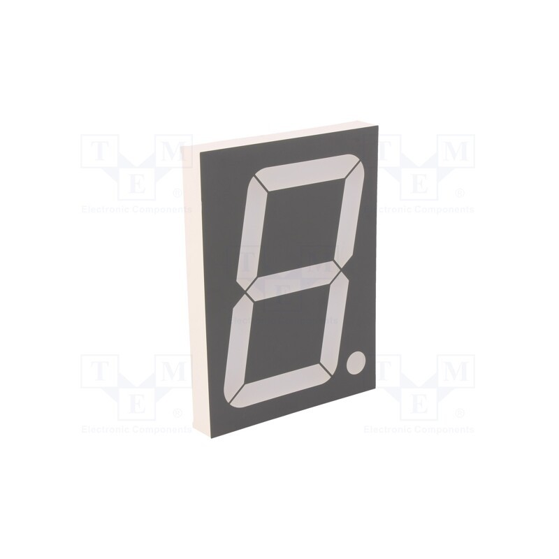 1 pcs x FORYARD - FYS-40011AUHR-21 - Display: LED, 7-segment, 101.6mm, 4', No.char: 1, red, 30÷60mcd