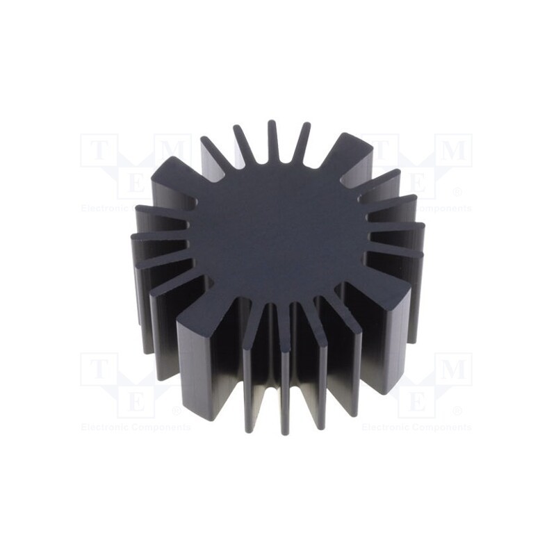 1 pcs x FISCHER ELEKTRONIK - SK57725SA - Heatsink, LED, Ø: 50mm, H: 25mm, black