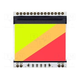 1 pcs x DISPLAY VISIONS - EA LED39X41-GR - Backlight, EADOGS102, LED, 39x41x2.7mm, yellow-green/red