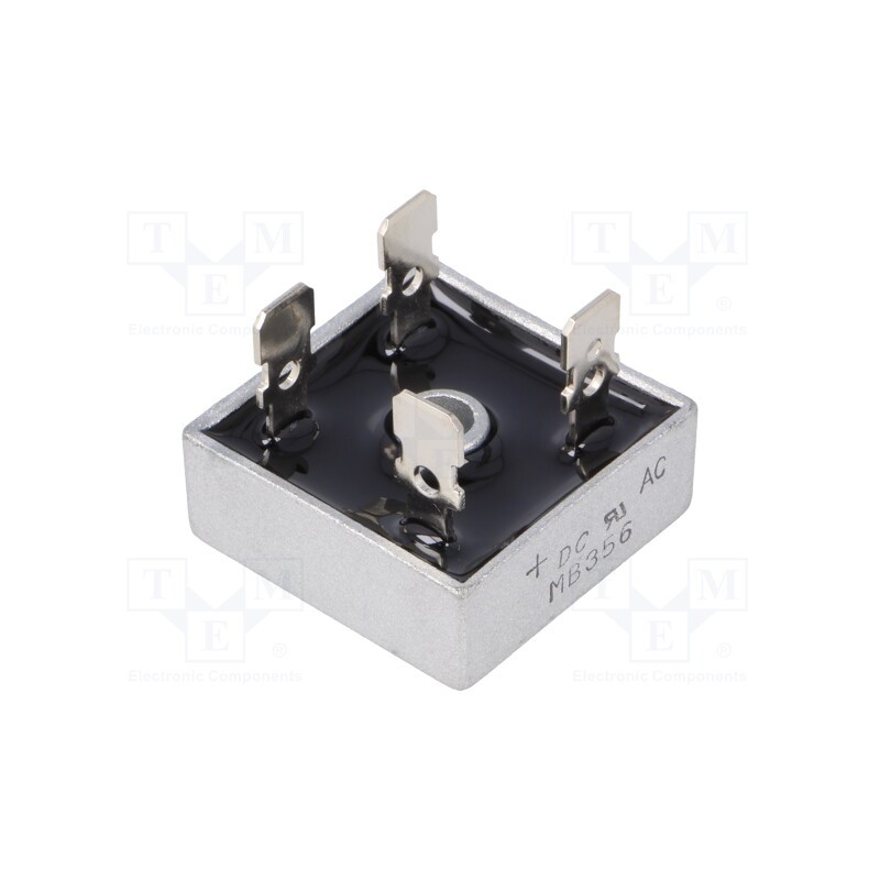 1 pcs x DC COMPONENTS - MB356 - Bridge rectifier: single-phase, Urmax: 600V, If: 35A, Ifsm: 400A