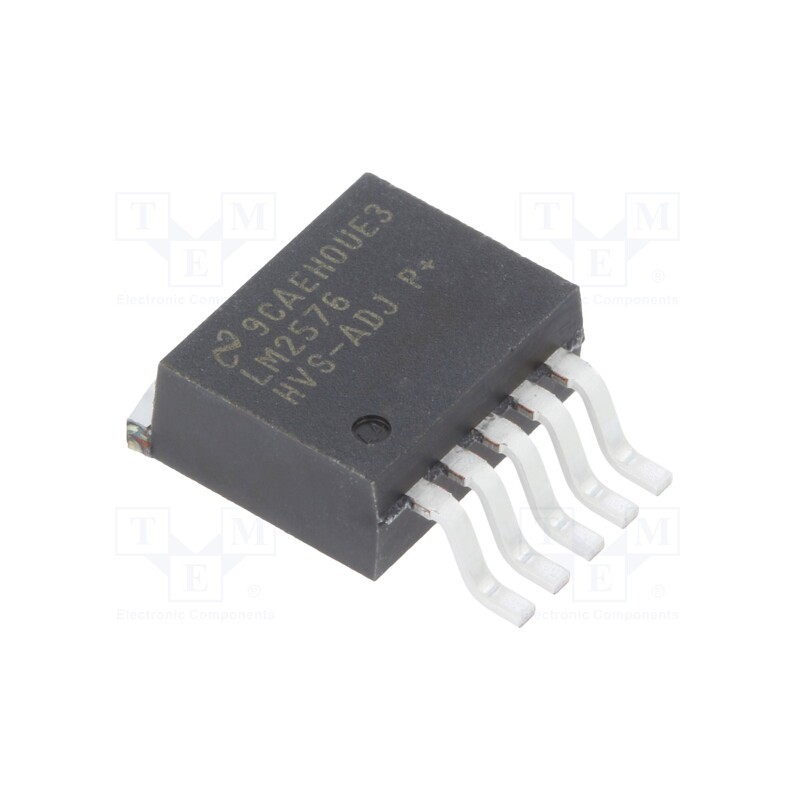 1 pcs x TEXAS INSTRUMENTS - LM2576HVS-ADJ/NOPB - IC: PMIC, DC/DC converter, Uin: 4÷60VDC, Uout: 1.23÷57VDC, 3A, Ch: 1