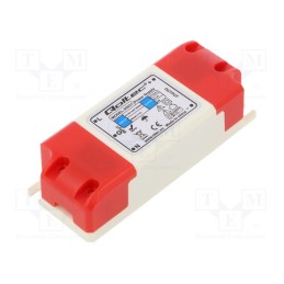 1 pcs x QOLTEC - 50931 - Power supply: switched-mode, LED, 12W, 12VDC, 1A, 220÷240VAC, IP20