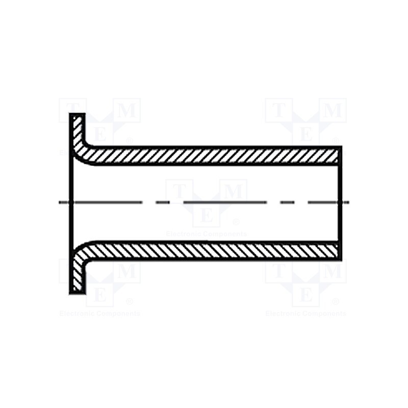 100 pcs x KEYSTONE - 36 - Rivet, brass, Rivet diam: 2.26mm, L.rivet: 4.75mm