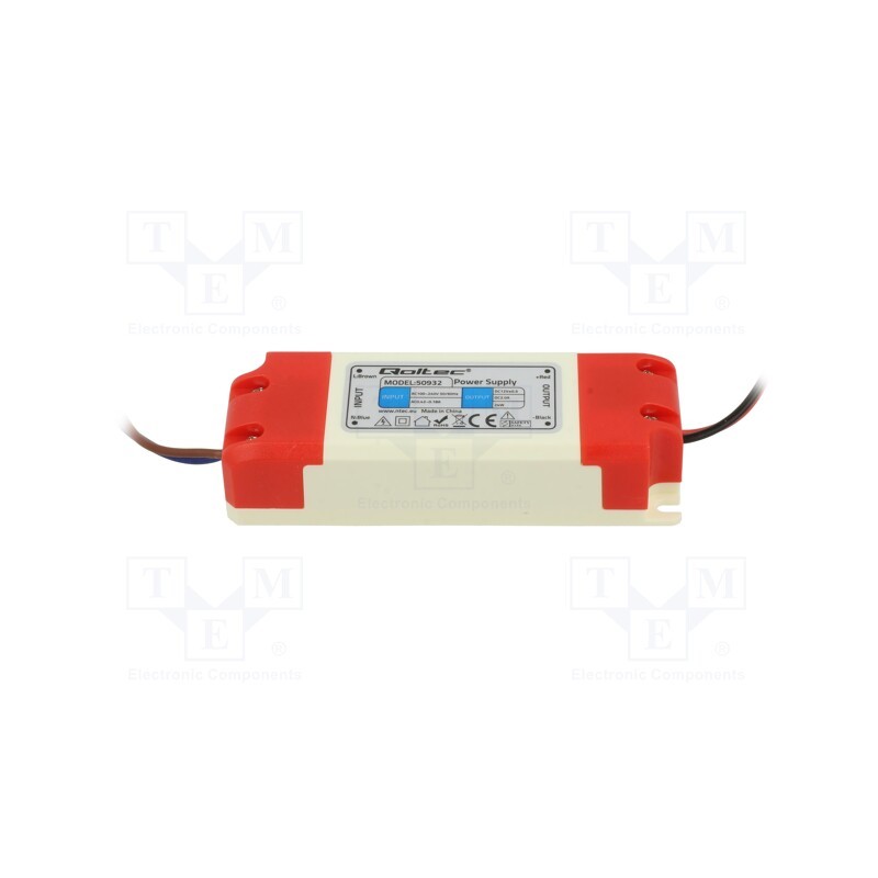 1 pcs x QOLTEC - 50982 - Power supply: switched-mode, LED, 24W, 12VDC, 2A, 220÷240VAC, IP20