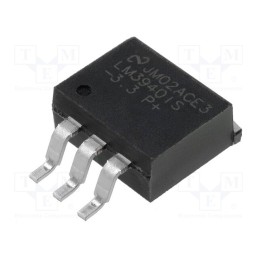 1 pcs x TEXAS INSTRUMENTS - LM3940IS-3.3/NOPB - IC: voltage regulator, LDO,fixed, 3.3V, 1A, TO263, SMD, , Ch: 1