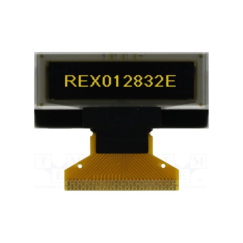 1 pcs x RAYSTAR OPTRONICS - REX012832EYAP3N00000 - Display: OLED, graphical, 1.04', 128x32, Dim: 33.4x14.5x1.65mm