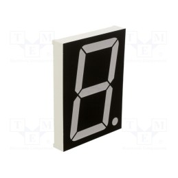 1 pcs x OPTOSUPPLY - OSL13007-LG - Display: LED, 7-segment, 75.6mm, 3', No.char: 1, green, 200mcd