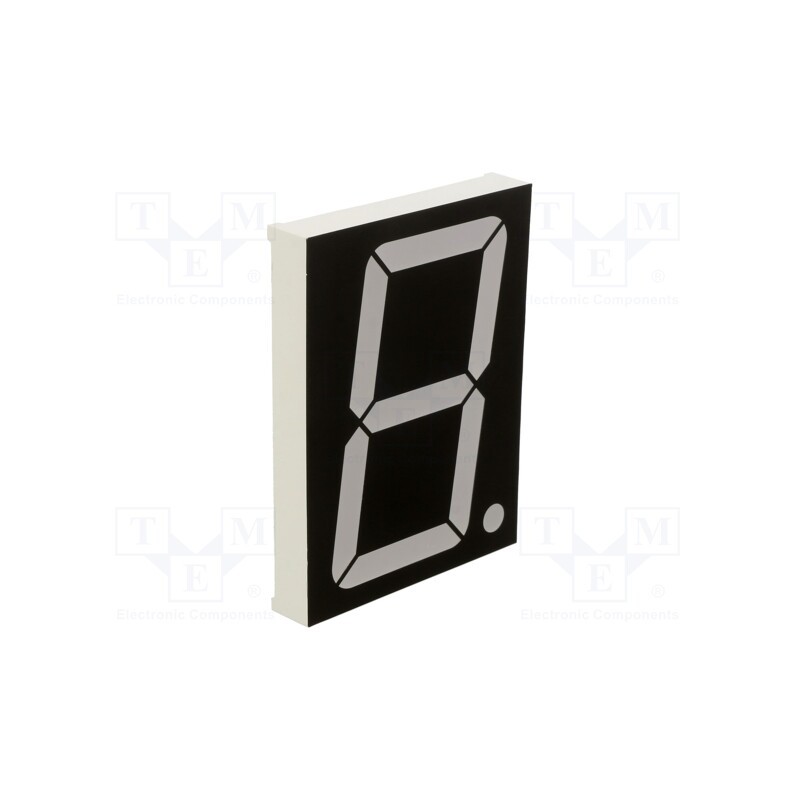 1 pcs x OPTOSUPPLY - OSL13007-LG - Display: LED, 7-segment, 75.6mm, 3', No.char: 1, green, 200mcd