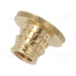 100 pcs x TAPPEX - 004M3 - Threaded insert, brass, M3, BN 37896, L: 4.1mm, MULTISERT®