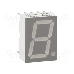 1 pcs x BROADCOM (AVAGO) - HDSP-H101 - Display: LED, 7-segment, 14.22mm, 0.56', No.char: 1, red, 0.4÷0.7mcd