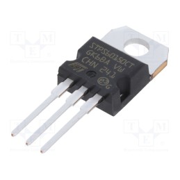 1 pcs x STMicroelectronics - STPS60150CT - Diode: Schottky rectifying, THT, 150V, 30Ax2, TO220AB,