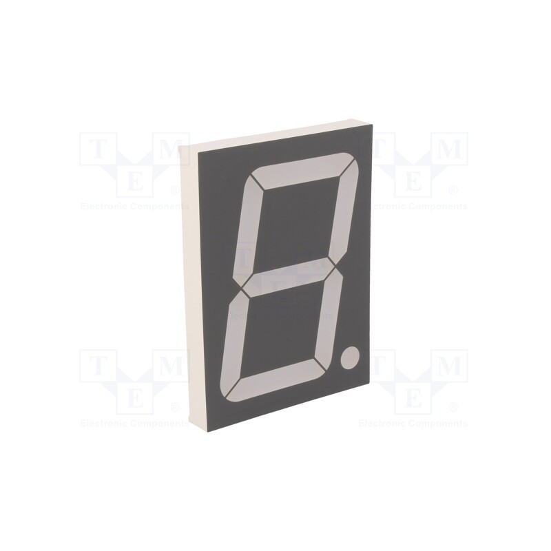 1 pcs x FORYARD - FYS-40011CUHR-21 - Display: LED, 7-segment, 101.6mm, 4', No.char: 1, red, 30÷60mcd