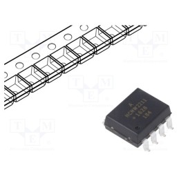 1 pcs x BROADCOM (AVAGO) - HCNW2211-500E - Optocoupler, SMD, Ch: 1, OUT: gate, 3.75kV, 5Mbps, Gull wing 8