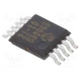 1 pcs x MICROCHIP TECHNOLOGY - MCP33121-10-E/MS - IC: A/D converter, Ch: 1, 14bit, 1Msps, 1.7÷5.5V, MSOP10