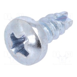 100 pcs x BOSSARD - 1381458 - Screw, 2.9x6.5, Head: cheese head, Phillips, PH1, hardened steel