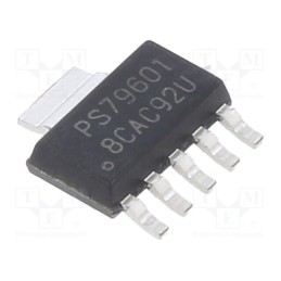 1 pcs x TEXAS INSTRUMENTS - TPS79601DCQ - IC: voltage regulator, LDO,linear,adjustable, 1.2÷5.5V, 1A, SMD