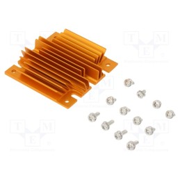 1 pcs x Advanced Thermal Solutions - ATS-1104-C1-R0 - Heatsink: extruded, grilled, BGA, golden, L: 61mm, W: 58mm, H: 11.4mm